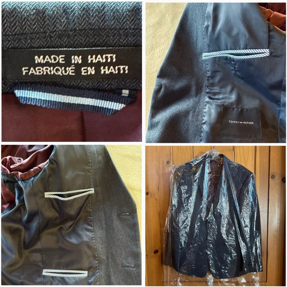 NWT TOMMY HILFIGER Blue Gibbs Blazer Jacket (S38) - Picture 17 of 17